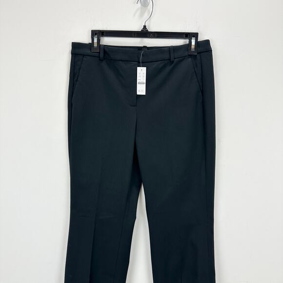 J.Crew Kaya Pant Bi Stretch Cotton Blend Black Classic Office Kick Out US 6 NWT - Picture 6 of 13